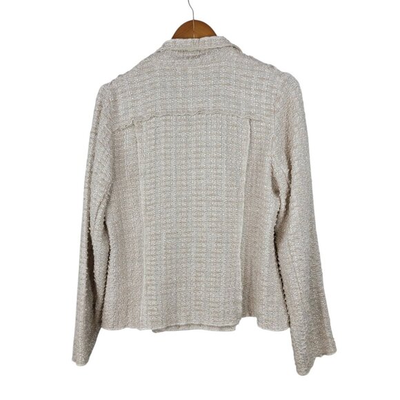 Cabi Beige The Estate 985 Chenille Double Breasted Blazer Jacket Medium Tan - Picture 4 of 8